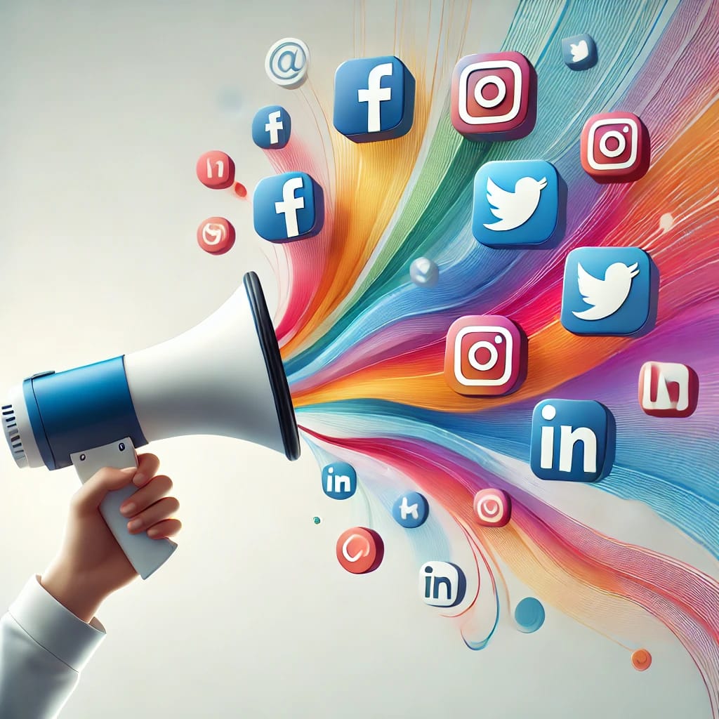 image representing publishing to social media